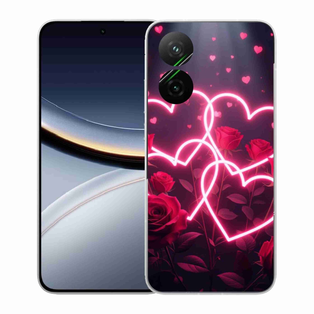 Gélový kryt mmCase na Xiaomi Poco F7 5G - srdce lásky