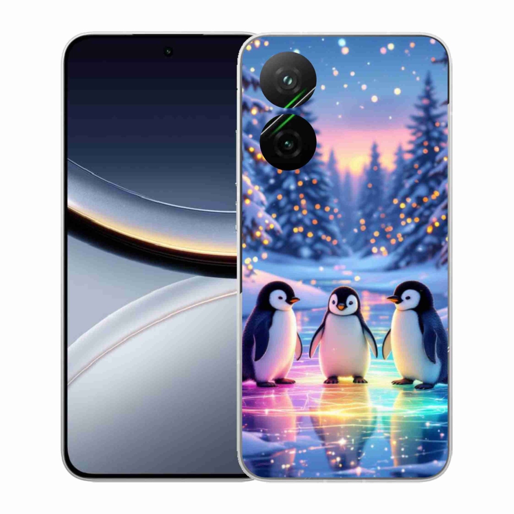 Gélový kryt mmCase na Xiaomi Poco F7 5G - tučniaky