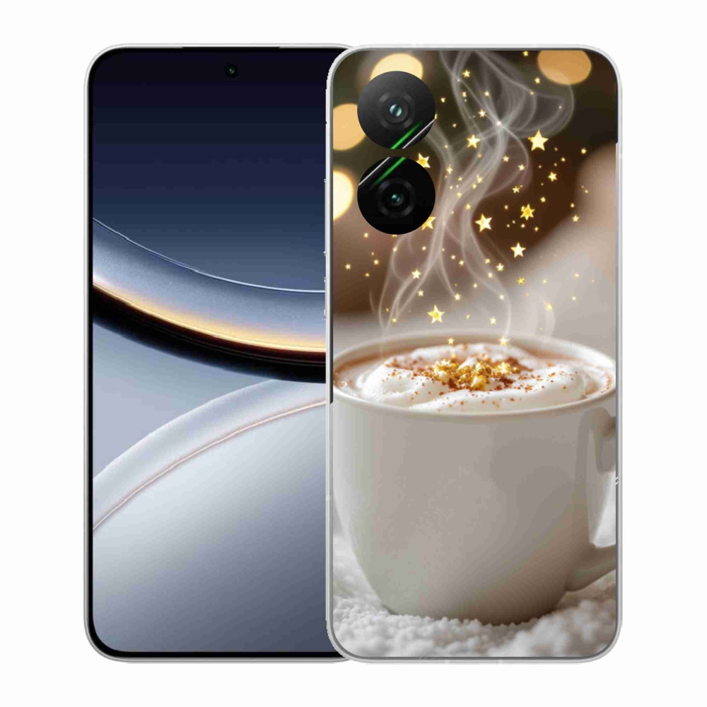 Gélový kryt mmCase na Xiaomi Poco F7 5G - vianočný horúci nápoj