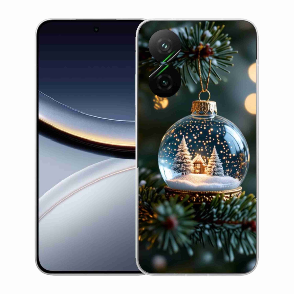 Gélový kryt mmCase na Xiaomi Poco F7 5G - vianočné gule 2