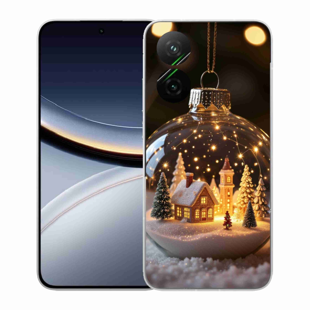 Gélový kryt mmCase na Xiaomi Poco F7 5G - vianočné gule 3