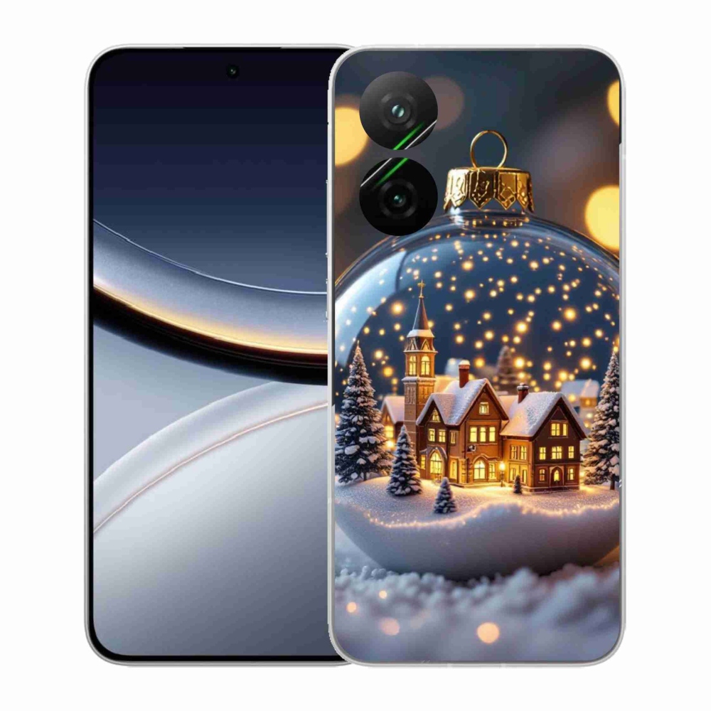 Gélový kryt mmCase na Xiaomi Poco F7 5G - vianočné gule 4