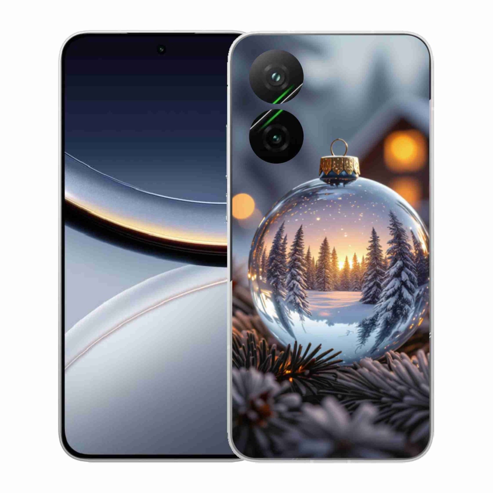 Gélový kryt mmCase na Xiaomi Poco F7 5G - vianočná ozdoba