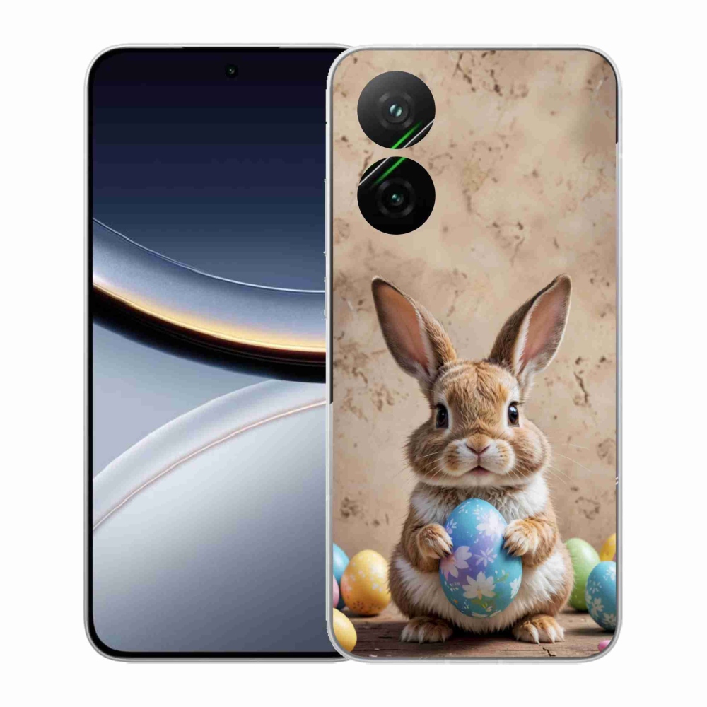 Gélový kryt mmCase na Xiaomi Poco F7 5G - veľkonočný zajačik