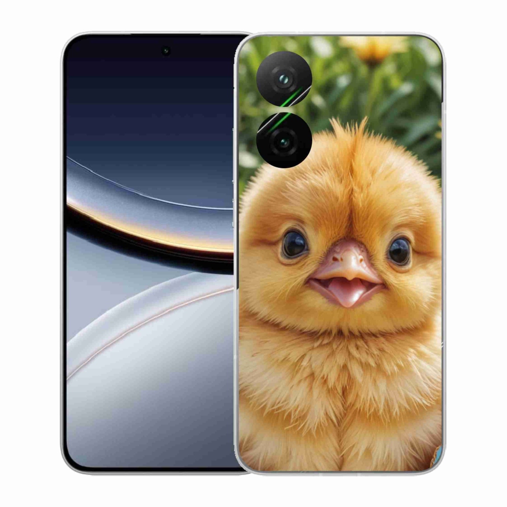 Gélový kryt mmCase na Xiaomi Poco F7 5G - veselé kuriatko