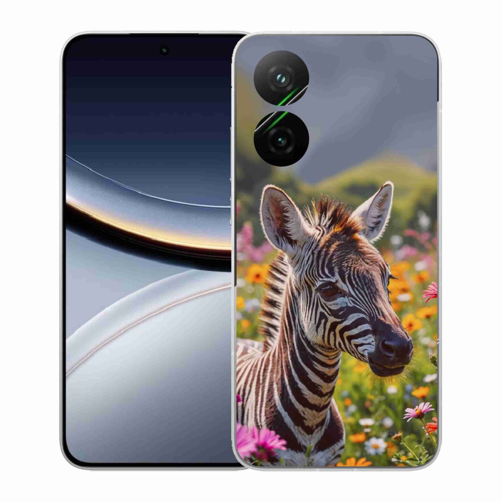 Gélový kryt mmCase na Xiaomi Poco F7 5G - zebra na lúke