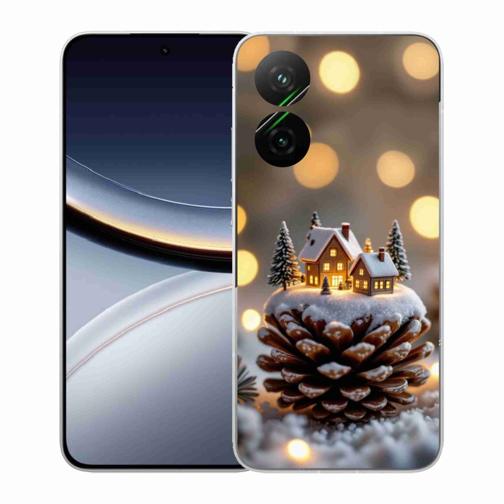 Gélový kryt mmCase na Xiaomi Poco F7 5G - zimná dedinka