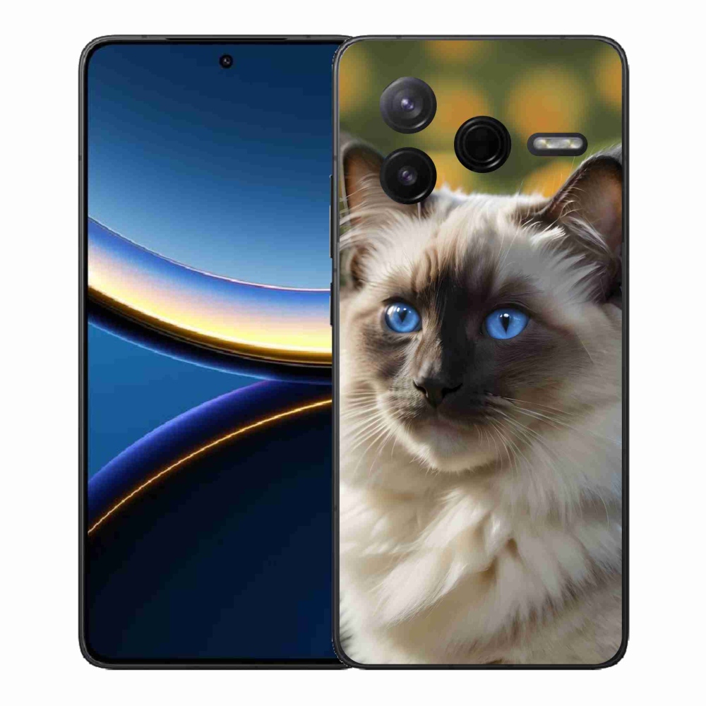 Gélový kryt mmCase na Xiaomi Poco F7 Pro - biely ragdoll