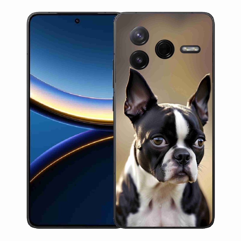 Gélový kryt mmCase na Xiaomi Poco F7 Pro - bostonský teriér
