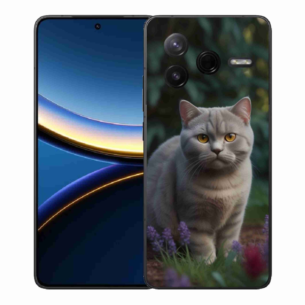 Gélový kryt mmCase na Xiaomi Poco F7 Pro - britská mačka