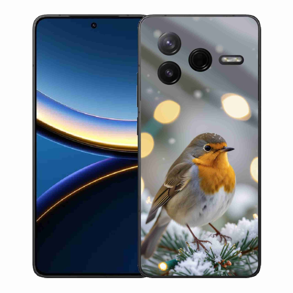 Gélový kryt mmCase na Xiaomi Poco F7 Pro - červienka v zime