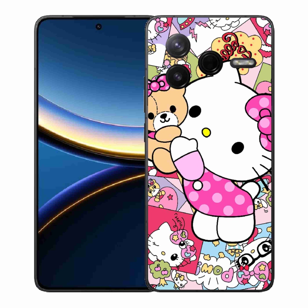 Gélový kryt mmCase na Xiaomi Poco F7 Pro - cute kitty