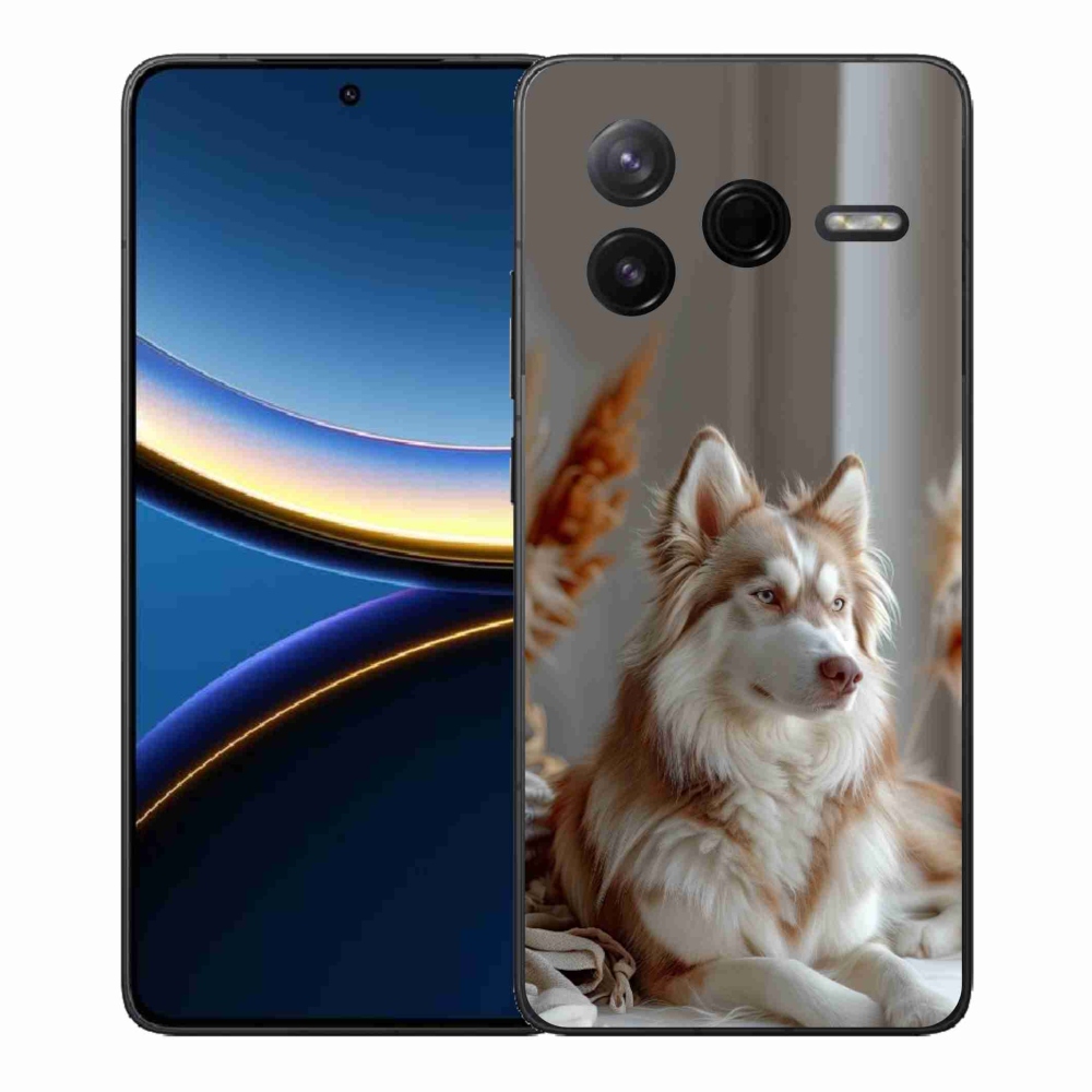 Gélový kryt mmCase na Xiaomi Poco F7 Pro - pokojný sibírsky husky