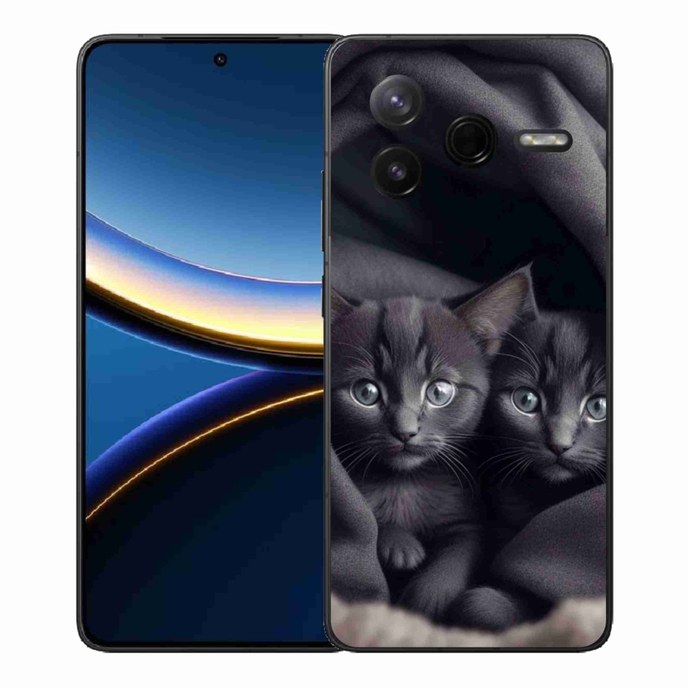 Gélový kryt mmCase na Xiaomi Poco F7 Pro - mačacie duo