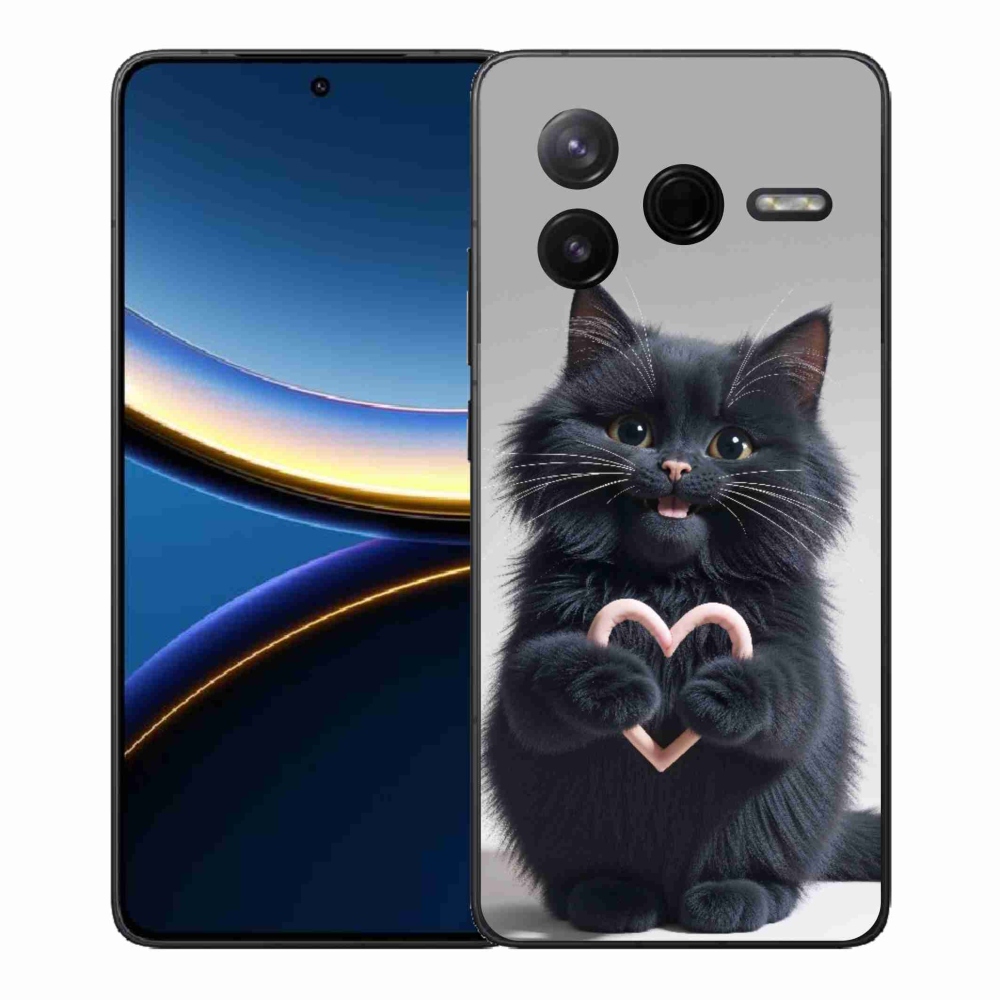Gélový kryt mmCase na Xiaomi Poco F7 Pro - mačacia láska 3