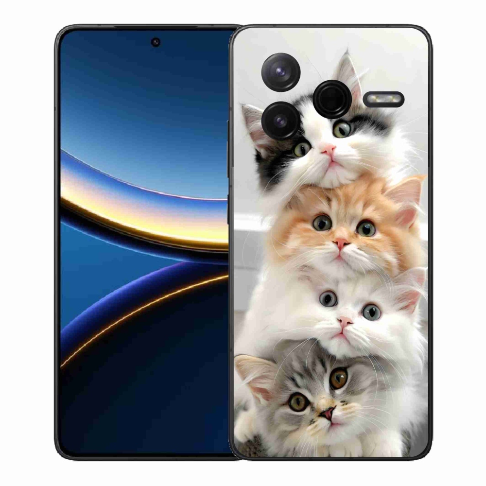 Gélový kryt mmCase na Xiaomi Poco F7 Pro - mačacia partia