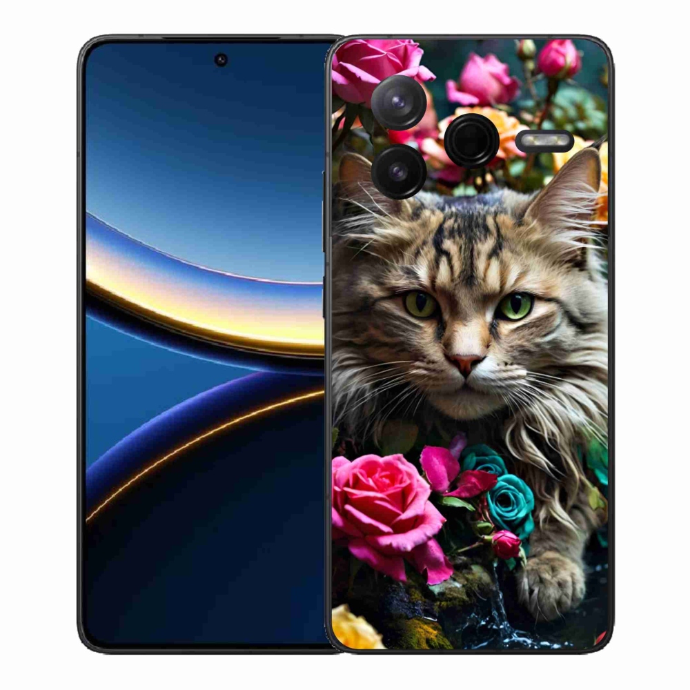 Gélový kryt mmCase na Xiaomi Poco F7 Pro - mačacie pohľad 2