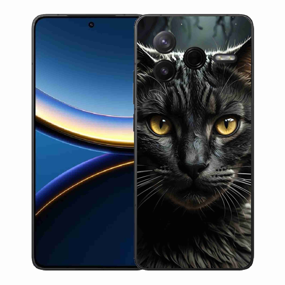 Gélový kryt mmCase na Xiaomi Poco F7 Pro - mačacie pohľad 3