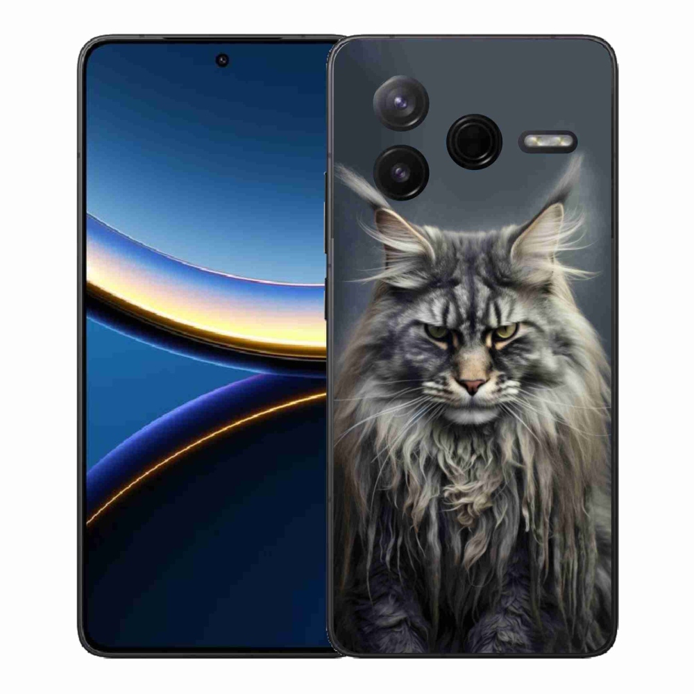 Gélový kryt mmCase na Xiaomi Poco F7 Pro - mačacie pohľad 4