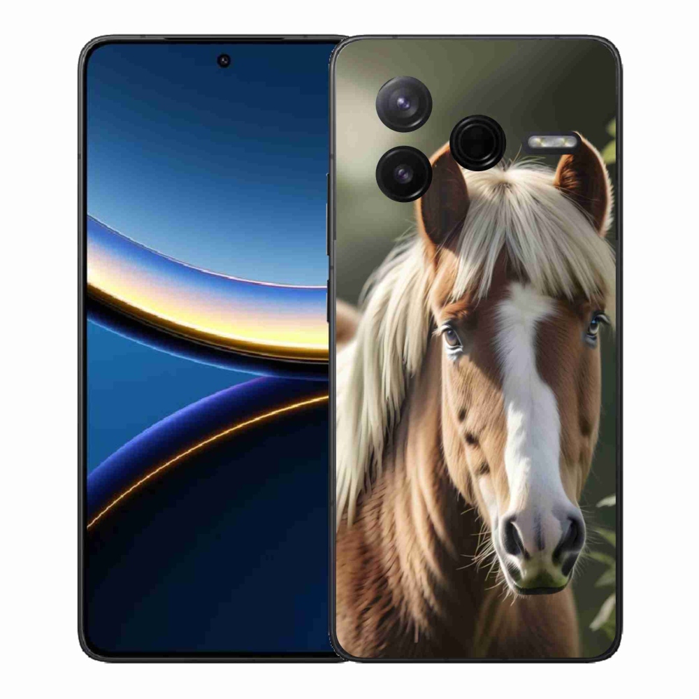 Gélový kryt mmCase na Xiaomi Poco F7 Pro - kôň so svetlou hrivou