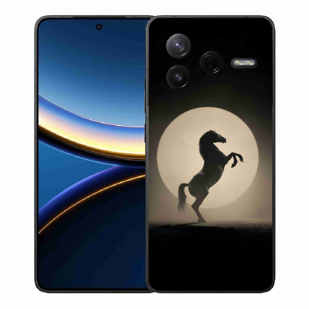 Gélový kryt mmCase na Xiaomi Poco F7 Pro - kôň v siluete