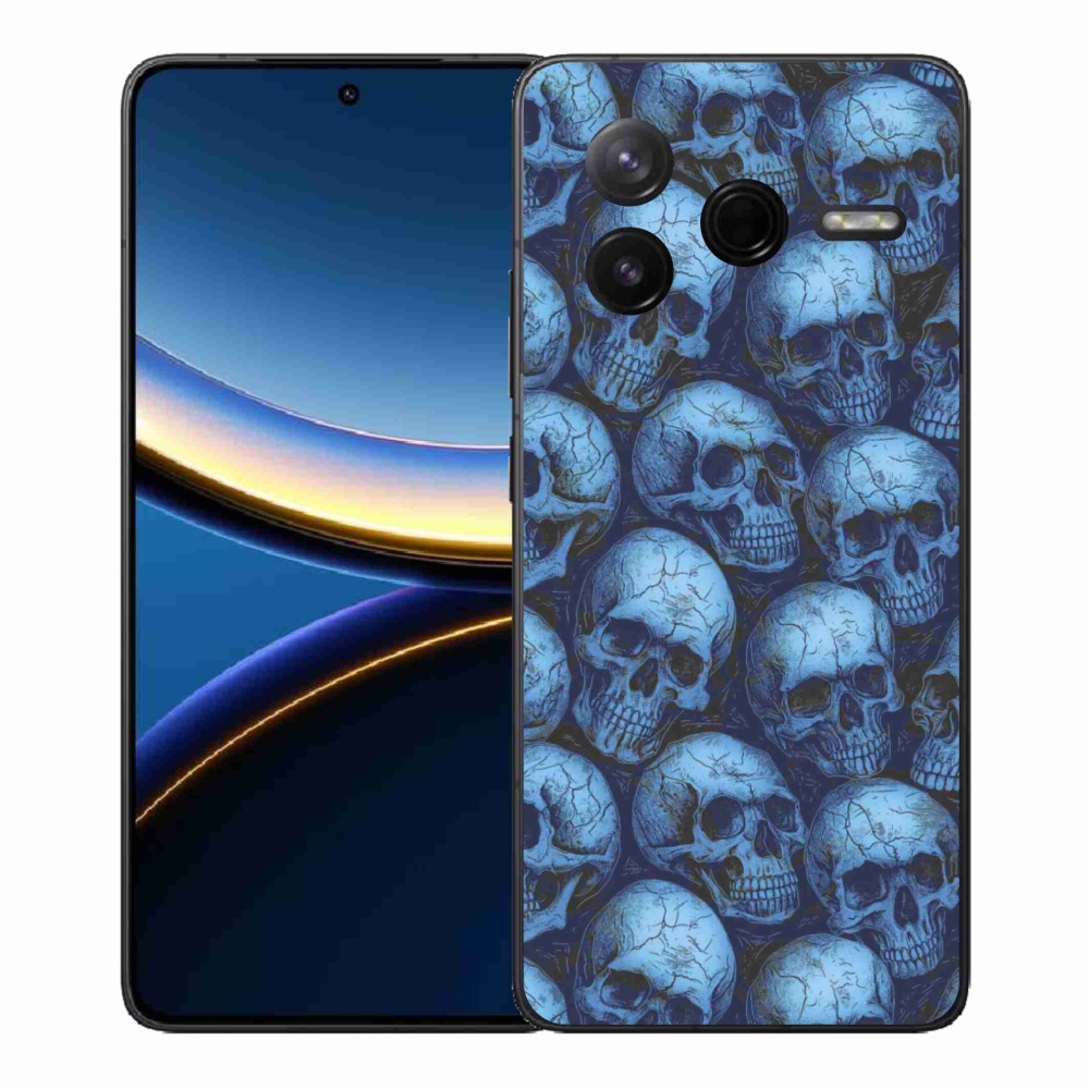 Gélový kryt mmCase na Xiaomi Poco F7 Pro - lebky