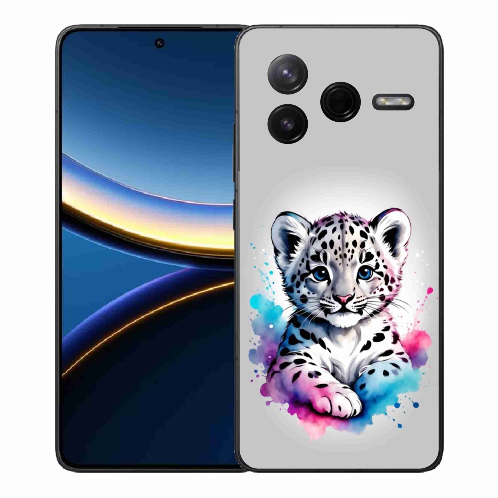 Gélový kryt mmCase na Xiaomi Poco F7 Pro - leopardej mláďa
