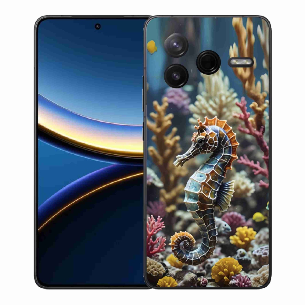 Gélový kryt mmCase na Xiaomi Poco F7 Pro - morský koník 2