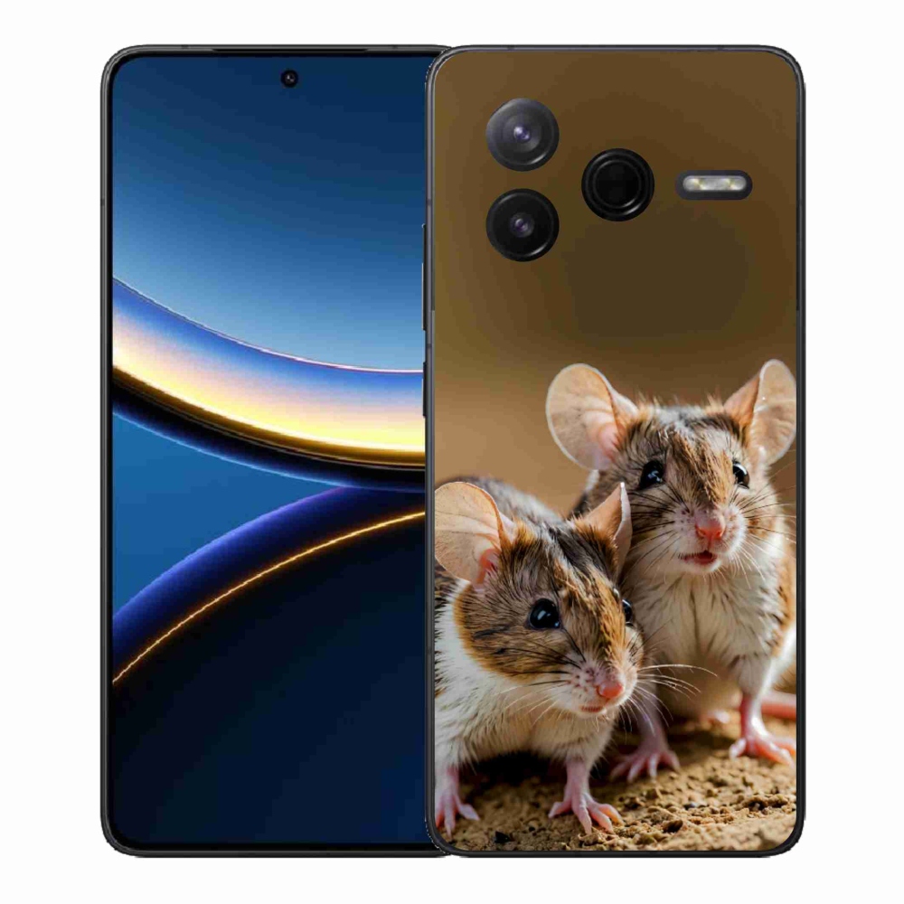 Gélový kryt mmCase na Xiaomi Poco F7 Pro - myší duo