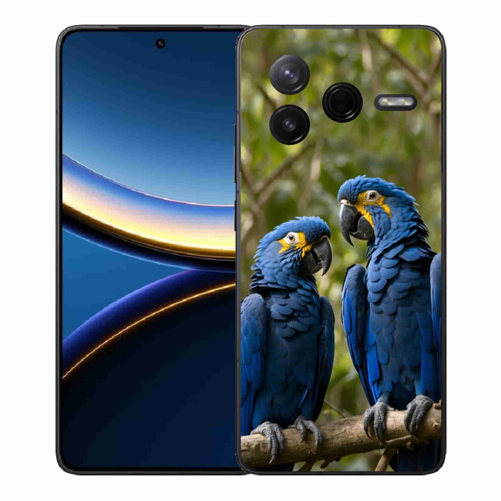 Gélový kryt mmCase na Xiaomi Poco F7 Pro - papagájové duo