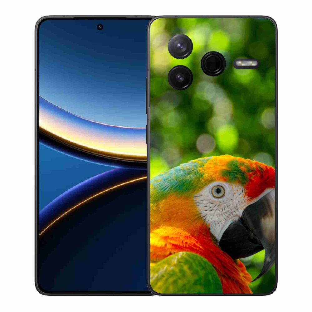 Gélový kryt mmCase na Xiaomi Poco F7 Pro - papagáj ara 3