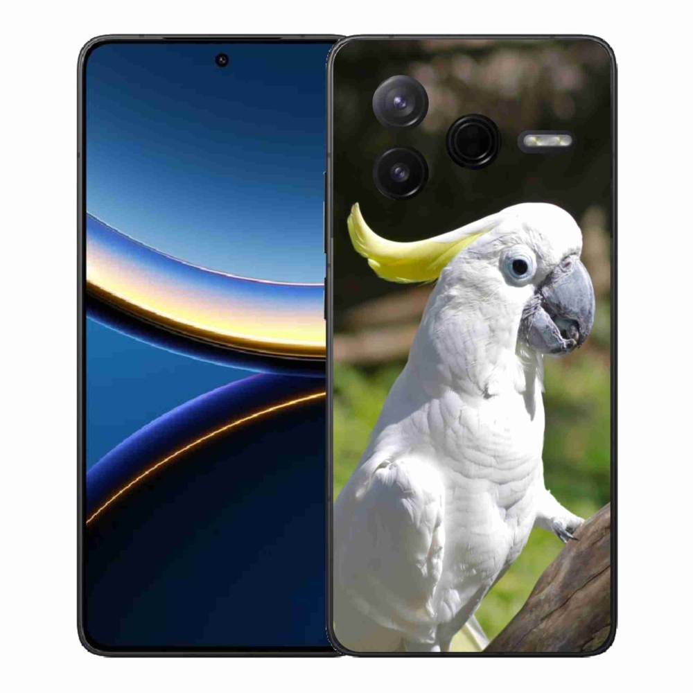 Gélový kryt mmCase na Xiaomi Poco F7 Pro - papagáj kakadu 2