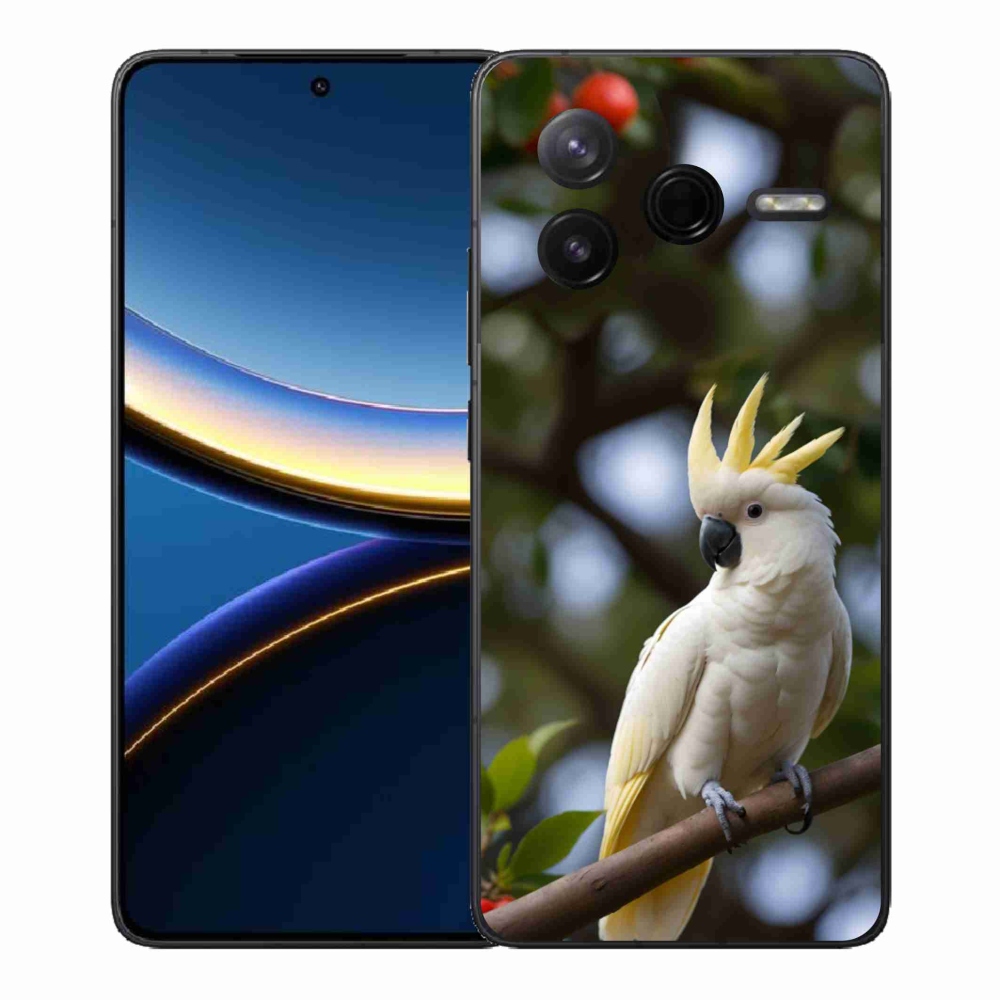 Gélový kryt mmCase na Xiaomi Poco F7 Pro - papagáj kakadu 3