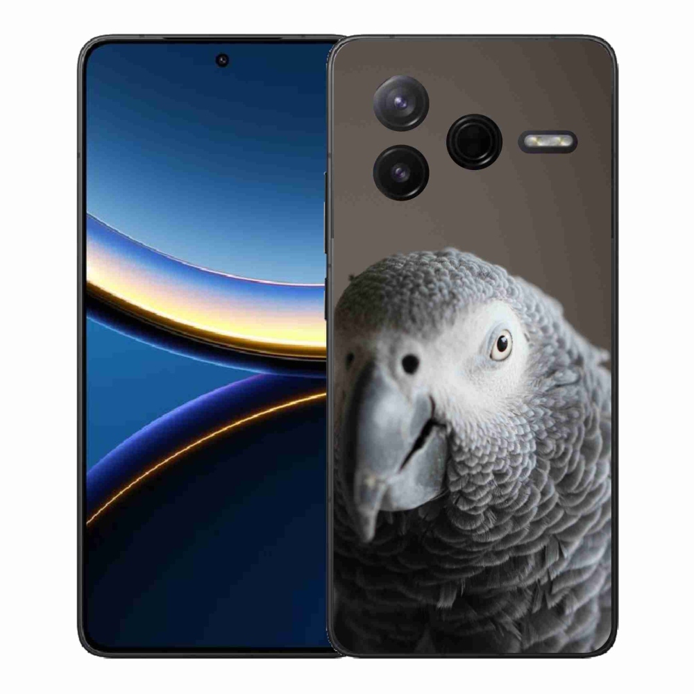 Gélový kryt mmCase na Xiaomi Poco F7 Pro - papagáj žako 2