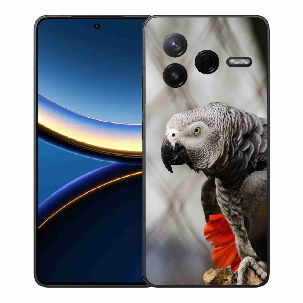 Gélový kryt mmCase na Xiaomi Poco F7 Pro - papagáj žako 3