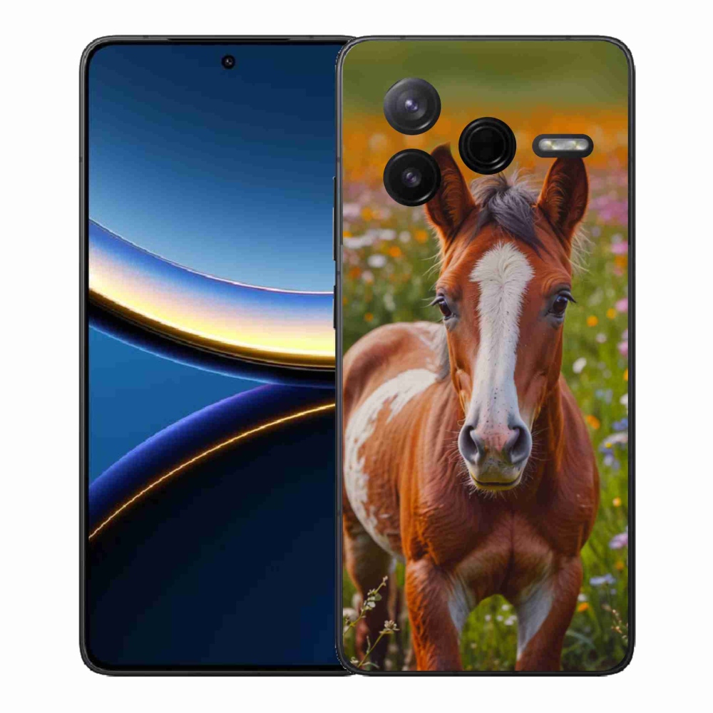 Gélový kryt mmCase na Xiaomi Poco F7 Pro - roztomilé žriebä