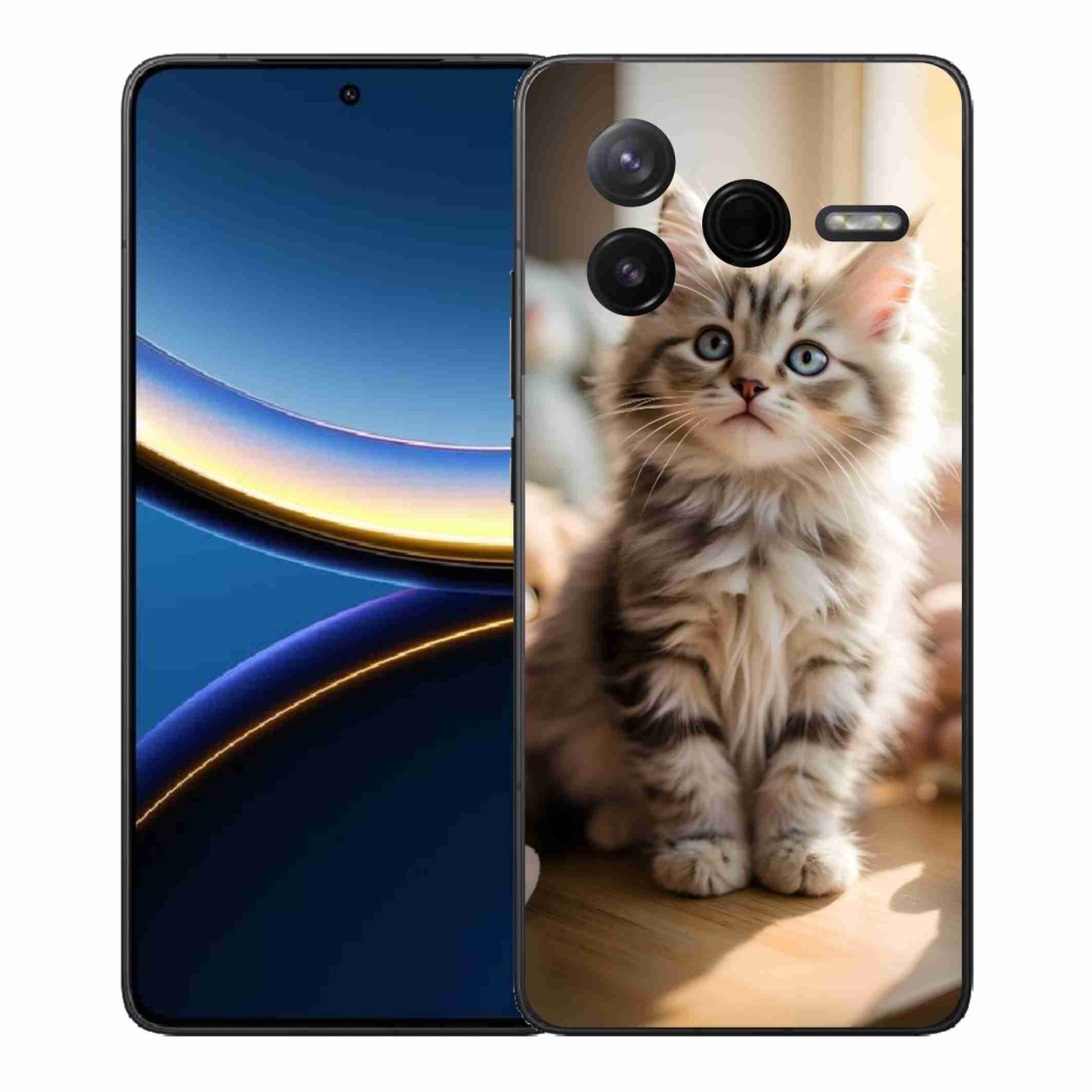 Gélový kryt mmCase na Xiaomi Poco F7 Pro - roztomilé mačiatko 10