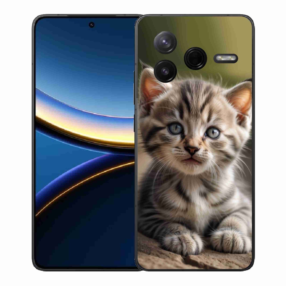 Gélový kryt mmCase na Xiaomi Poco F7 Pro - roztomilé mačiatko 9