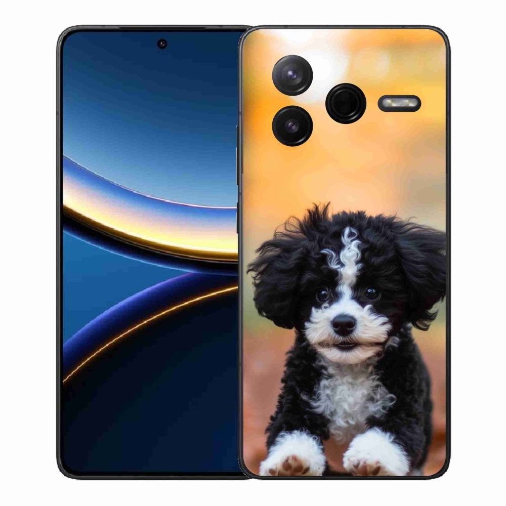 Gélový kryt mmCase na Xiaomi Poco F7 Pro - roztomilé šteňa 2