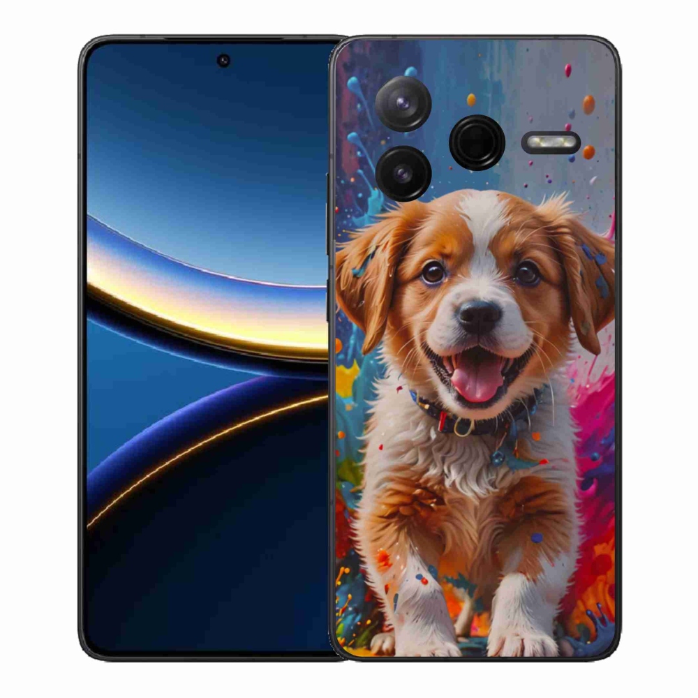 Gélový kryt mmCase na Xiaomi Poco F7 Pro - roztomilé šteňa 3