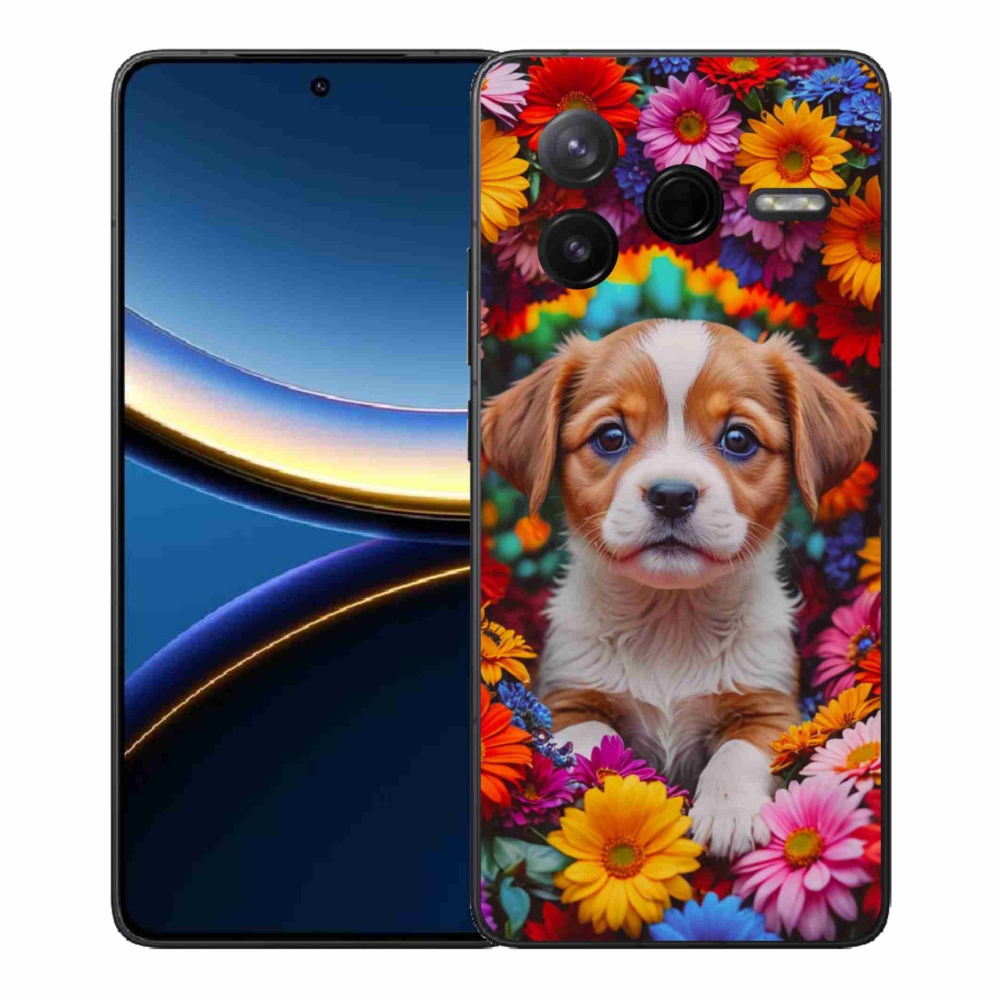 Gélový kryt mmCase na Xiaomi Poco F7 Pro - roztomilé šteňa