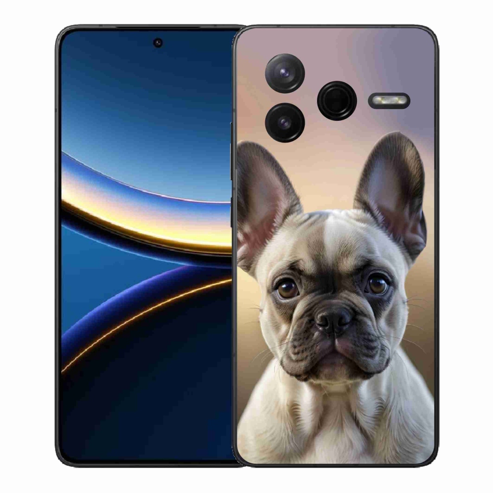 Gélový kryt mmCase na Xiaomi Poco F7 Pro - roztomilý francúzsky buldoček