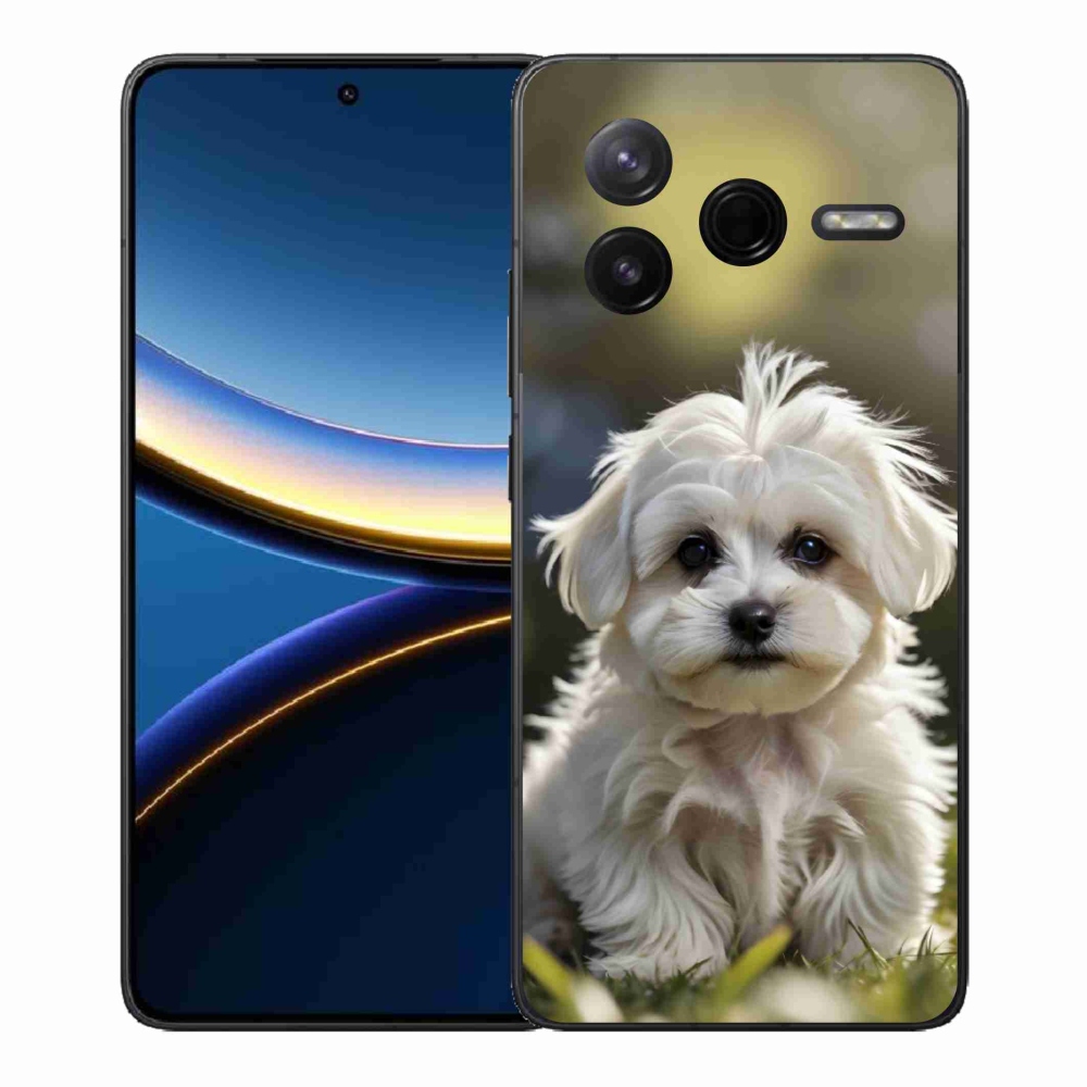 Gélový kryt mmCase na Xiaomi Poco F7 Pro - roztomilý maltézsky psík