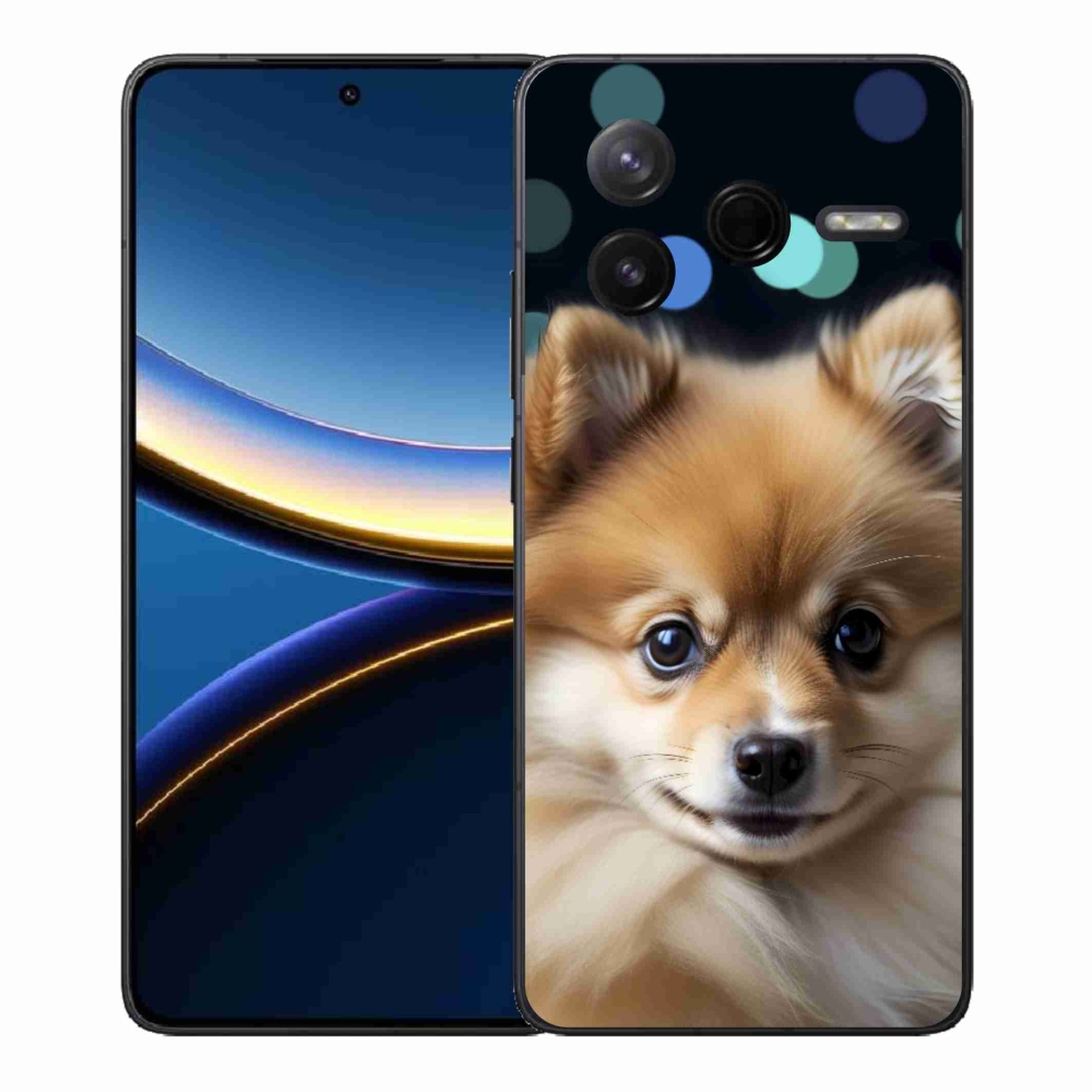 Gélový kryt mmCase na Xiaomi Poco F7 Pro - roztomilý pomeranian