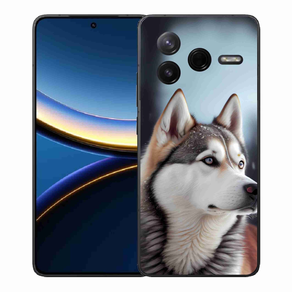 Gélový kryt mmCase na Xiaomi Poco F7 Pro - sibírsky husky