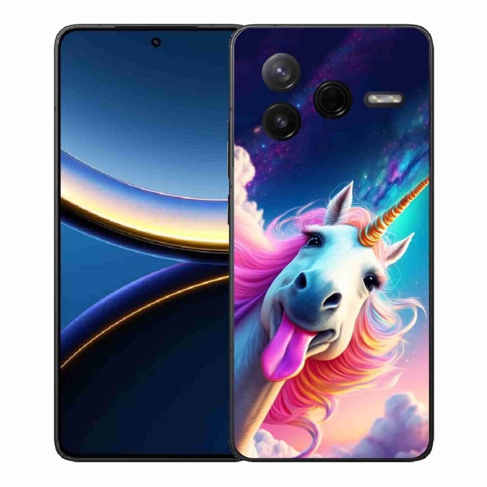Gélový kryt mmCase na Xiaomi Poco F7 Pro - šialený jednorožec