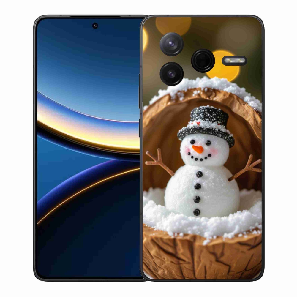 Gélový kryt mmCase na Xiaomi Poco F7 Pro - snehuliak 4