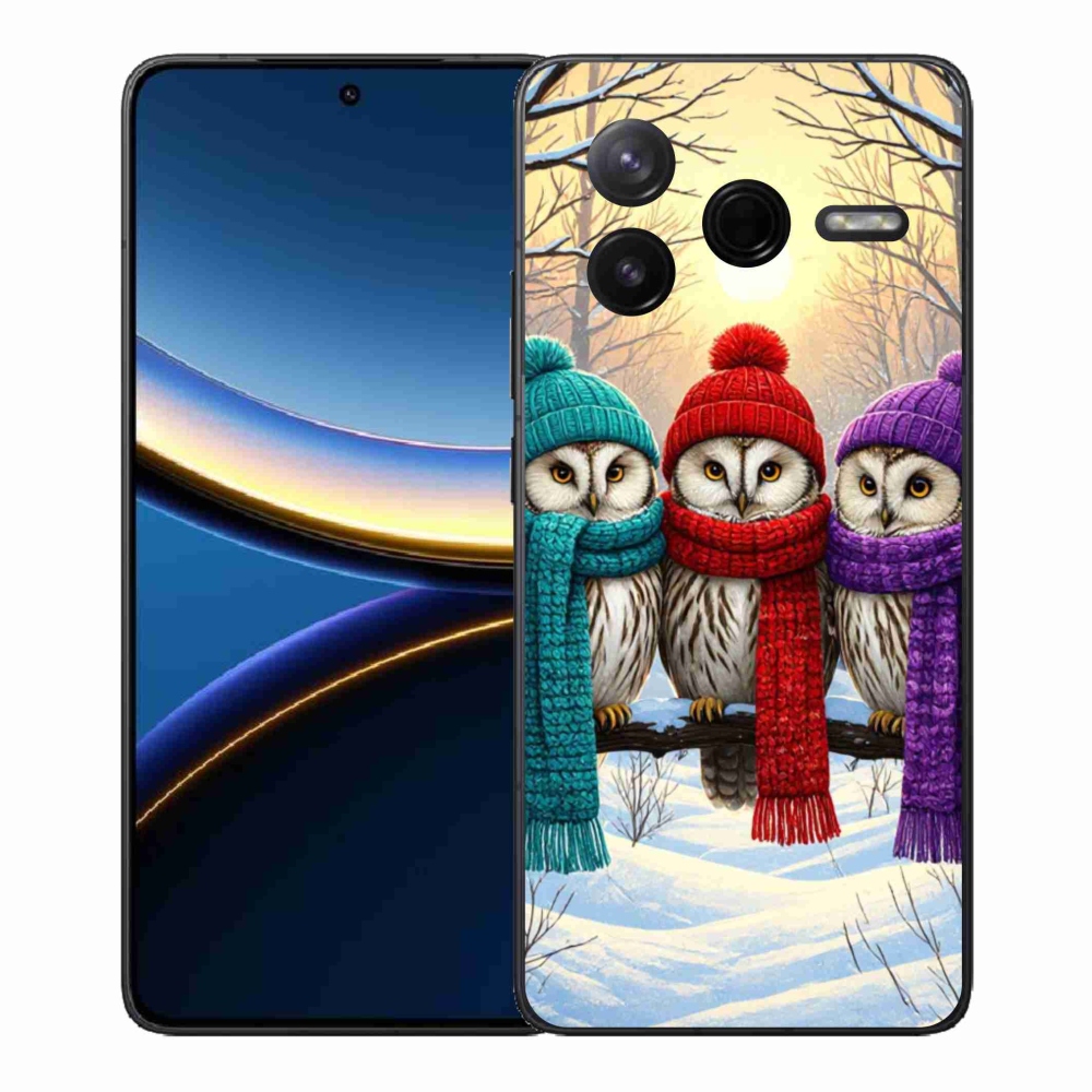 Gélový kryt mmCase na Xiaomi Poco F7 Pro - soví priatelia