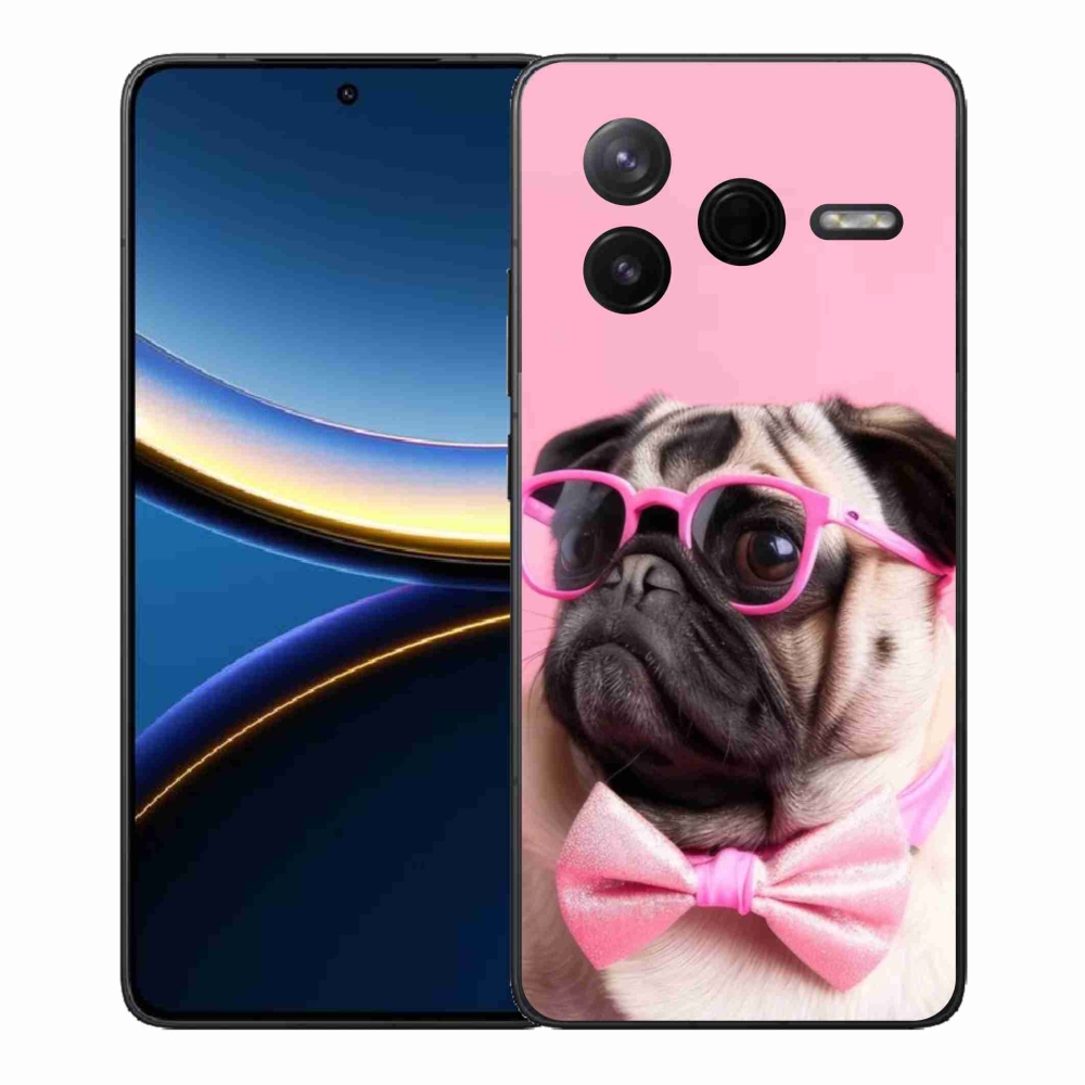Gélový kryt mmCase na Xiaomi Poco F7 Pro - štýlový mops
