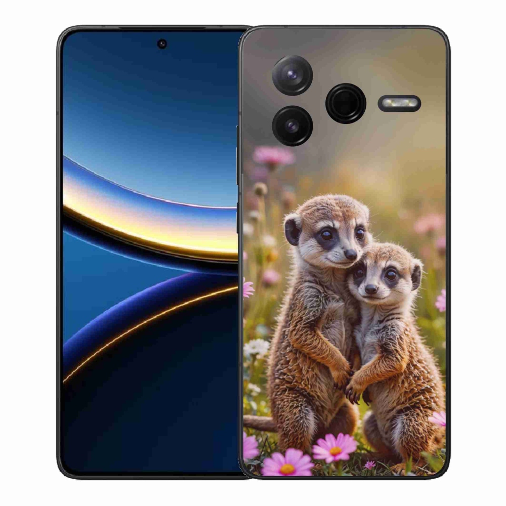 Gélový kryt mmCase na Xiaomi Poco F7 Pro - surikatí duo